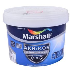 Marshall Akrikor Silikonlu 2.5 Lt Akrilik Su Bazlı Dış Cephe Boyası