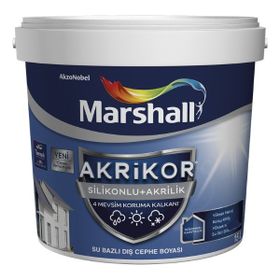 Marshall Akrikor T4 7.5 lt Silikonlu+Akrilik Su Bazlı Dış Cephe Boya