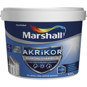 Marshall Akrikor Y4 2.5 lt Silikonlu Akrilik Dış Cephe Boyası