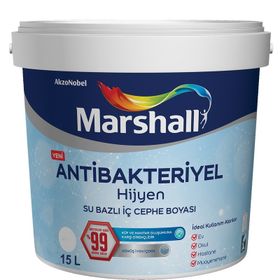 Marshall Antibakteriyel Hijyen 15 lt Beyaz İç Cephe Boya