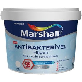 Marshall Antibakteriyel Hijyen 2.5 lt Ekru İç Cephe Boyası