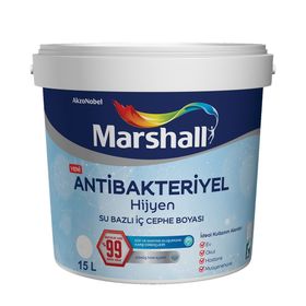 Marshall Antibakteriyel Hijyen Aqua 15 lt İç Cephe Boyası