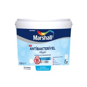 Marshall Antibakteriyel Hijyen Beyaz 2,5 L İç Cephe Duvar Boyası