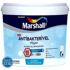 Marshall Antibakteriyel Hijyen Fildişi 2.5 lt Silinebilir İç Cephe Boyası