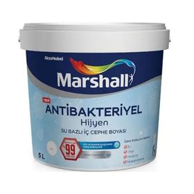Marshall Antibakteriyel Hijyen Keçe 5 lt Silinebilir İç Cephe Boyası