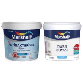 Marshall Antibakteriyel Hijyen Silinebilir Akarsu 5 lt İç Cephe Boyası