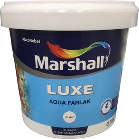 Marshall Aqua Luxe Buz Saçağı 0.75 lt Su Bazlı Parlak Akrilik Esaslı Dekoratif Boya