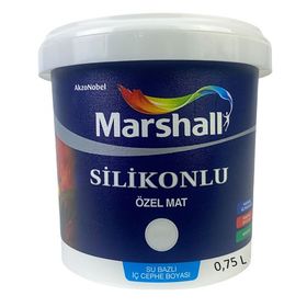 Marshall Beyaz 0.75 lt Silikonlu Özel Mat İç Cephe Duvar Boyası