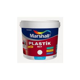 Marshall Beyaz 15 lt Silikonlu Özel Mat Silinebilir İç Cephe Boyası