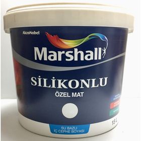Marshall Beyaz 15 lt Silikonlu Özel Mat Silinebilir İç Cephe Boyası