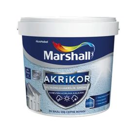 Marshall Beyaz 20 kg Akrikor Silikonlu Akrilik Grenli Dış Cephe Boyası