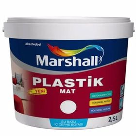 Marshall Beyaz 2,5 lt Plastik Mat Silinebilir Iç Cephe Boyası