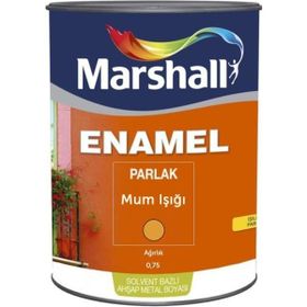 Marshall Enamel 0.75 Lt Mum Işığı Parlak Sentetik Yağlı Boya