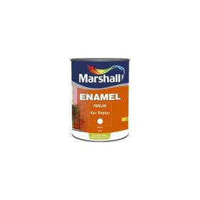 Marshall Enamel 0,75 lt Kar Beyazı Parlak Sentetik Boya