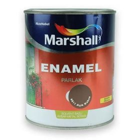 Marshall Enamel Açık Kahve 2.5 lt Solvent Bazlı Parlak Ahşap Metal Boyası