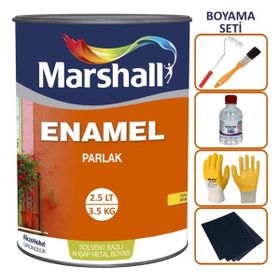 Marshall Enamel Altın Sarı 2.5 lt Parlak Sentetik Yağlı Boya