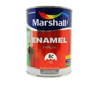 Marshall Enamel Antrasit Gri 1 lt Parlak Ahşap Metal Yağlı Boya