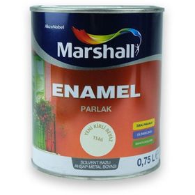 Marshall Enamel Kirli Beyaz 0,75 lt Parlak Metal Boya