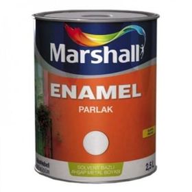 Marshall Enamel Parlak Bayrak Kırmızı 2.5 Lt Sentetik Yağlı Boya