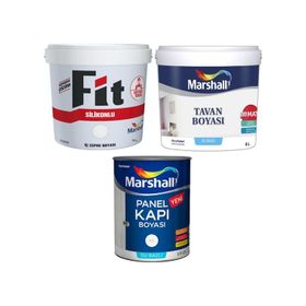 Marshall Fit 15 lt Bebek Pembe Silikonlu İç Cephe Duvar Boyası