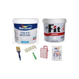 Marshall Fit 20 kg Deniz Kabuğu Silikonlu İç Cephe Silinebilir Duvar Boyası