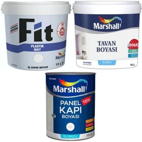 Marshall Fit Avokado 10 kg Silikonlu İpek Mat Silinebilir İç Cephe Boyası