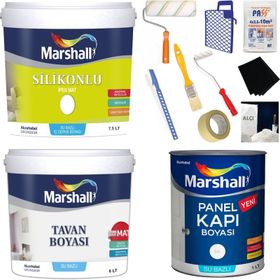 Marshall Fit Avokado 10 kg Silikonlu İpek Mat Silinebilir İç Cephe Boyası