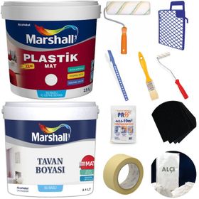 Marshall Fit Buzul Yeşili 2.5 lt Plastik Su Bazlı İç Cephe Duvar Boyası
