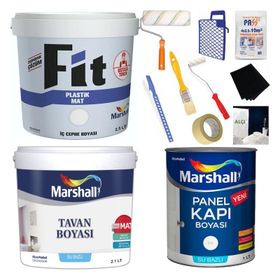 Marshall Fit Buzul Yeşili 2.5 lt Plastik Su Bazlı İç Cephe Duvar Boyası