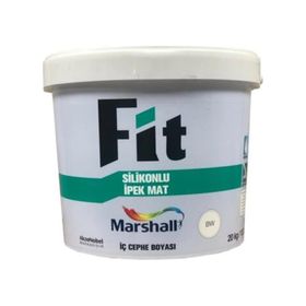 Marshall Fit Mısır Koçanı 20 kg Silikonlu İpek Mat Silinebilir İç Cephe Boyası