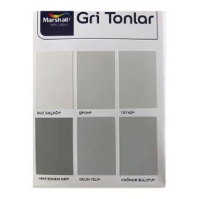 Marshall Fit Silikonlu Ipek Mat Silinebilir Yeni Bohem Gri 20 kg İç Cephe Duvar Boyası