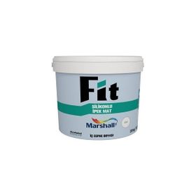 Marshall Fit Silikonlu Kristal Rengi İpek Mat Silinebilir10 kg Kristal Gri İç Cephe Duvar Boyası