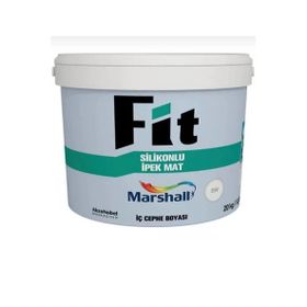 Marshall Fit Silikonlu Sedef Işıltısı Rengi İpek Mat Silinebilir 20 kg İç Cephe Duvar Boyası