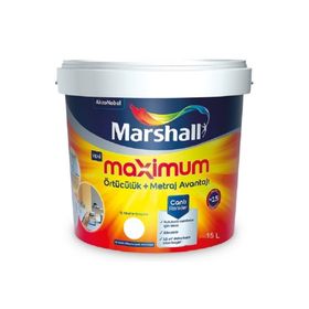 Marshall Gelin Teli 15 lt Silikonlu Özel Mat Silinebilir İç Cephe Boyası