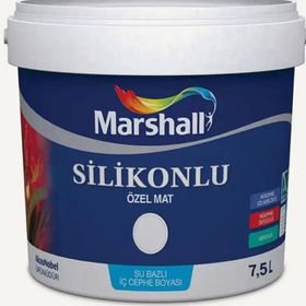 Marshall Gelin Teli 7.5 lt Özel Mat Silikonlu İç Cephe Boyası