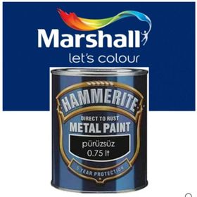 Marshall Hammerite 0.75 lt Düz Gri Pas Üstü Metal Boyası