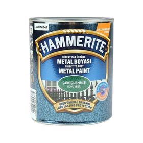 Marshall Hammerite 0.75 lt Koyu Yeşil Çekiçlenmiş Pas Üstü Metal Boyası