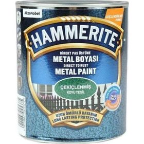Marshall Hammerite 0.75 lt Koyu Yeşil Çekiçlenmiş Pas Üstü Metal Boyası