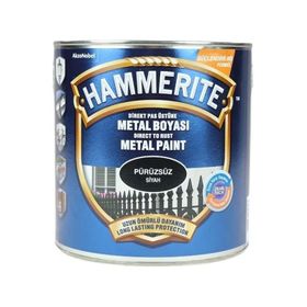 Marshall Hammerite 2,5 lt Düz Siyah Pas Üstü Metal Boyası