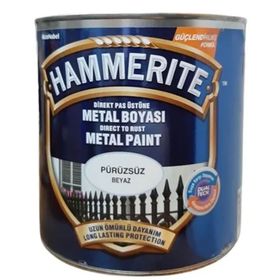 Marshall Hammerite Direkt Pas Üstü Pürüzsüz Beyaz 2.5 lt Metal Boyası