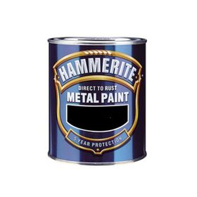 Marshall Hammerite Direkt Pas Üstü Pürüzsüz Siyah 0.75 lt Metal Boyası