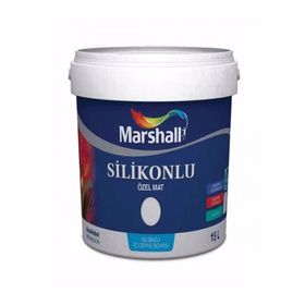 Marshall İnci Tanesi 15 lt Silikonlu Özel Mat Silinebilir İç Cephe Boyası