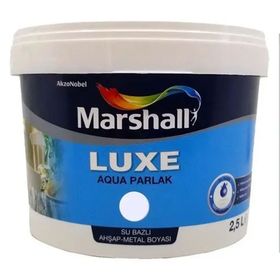 Marshall Luxe Aqua Parlak Beyaz 2.5 lt Su Bazlı Ahşap-Metal Boyası