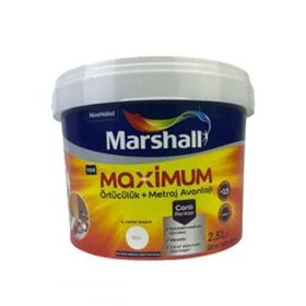 Marshall Maximum Alev 2.5 kg Silikonlu İpek Mat İç Cephe Boyası