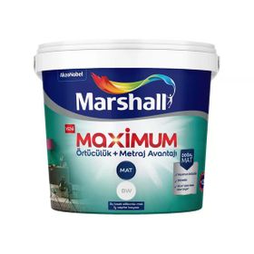 Marshall Maximum Mat Silikonlu Silinebilir 7.5 lt İç Cephe Boyası