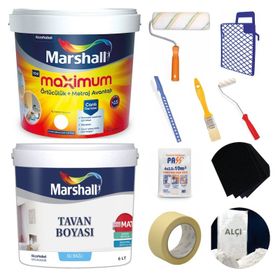 Marshall Maximum Mat Silikonlu Silinebilir 7.5 lt İç Cephe Boyası