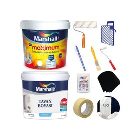 Marshall Maximum Mat Silikonlu Silinebilir 7.5 lt İç Cephe Boyası