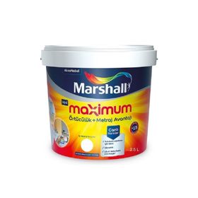 Marshall Maximum Silikonlu İpek Mat 2.5 lt 3.5 kg Bahar Dalı Duvar Boyası