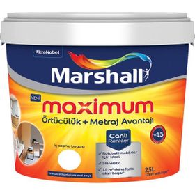Marshall Maximum Silikonlu İpek Mat 2.5 lt 3.5 kg Kum Beji Duvar Boyası