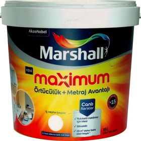 Marshall Maximum Silikonlu İpek Mat Mısır Koçanı 15 lt Duvar Boyası